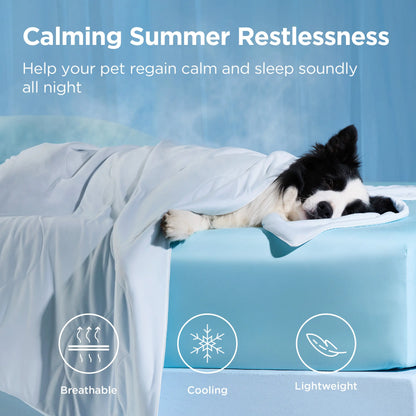 Bedsure Dog Cooling Blanket — Keeps Pets Cool, Lightweight Design, Breathable & Washable