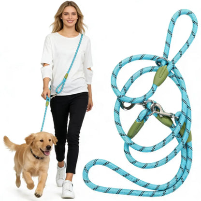 Hands-Free Dog Leash , Multifunctional Crossbody Dog Running Leash for Hiking Training Hands-Free Pet Rope for Small Medium Large Dogs Heavy-Duty Reflective Pet Walking Belt