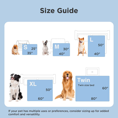 Bedsure Dog Cooling Blanket — Keeps Pets Cool, Lightweight Design, Breathable & Washable