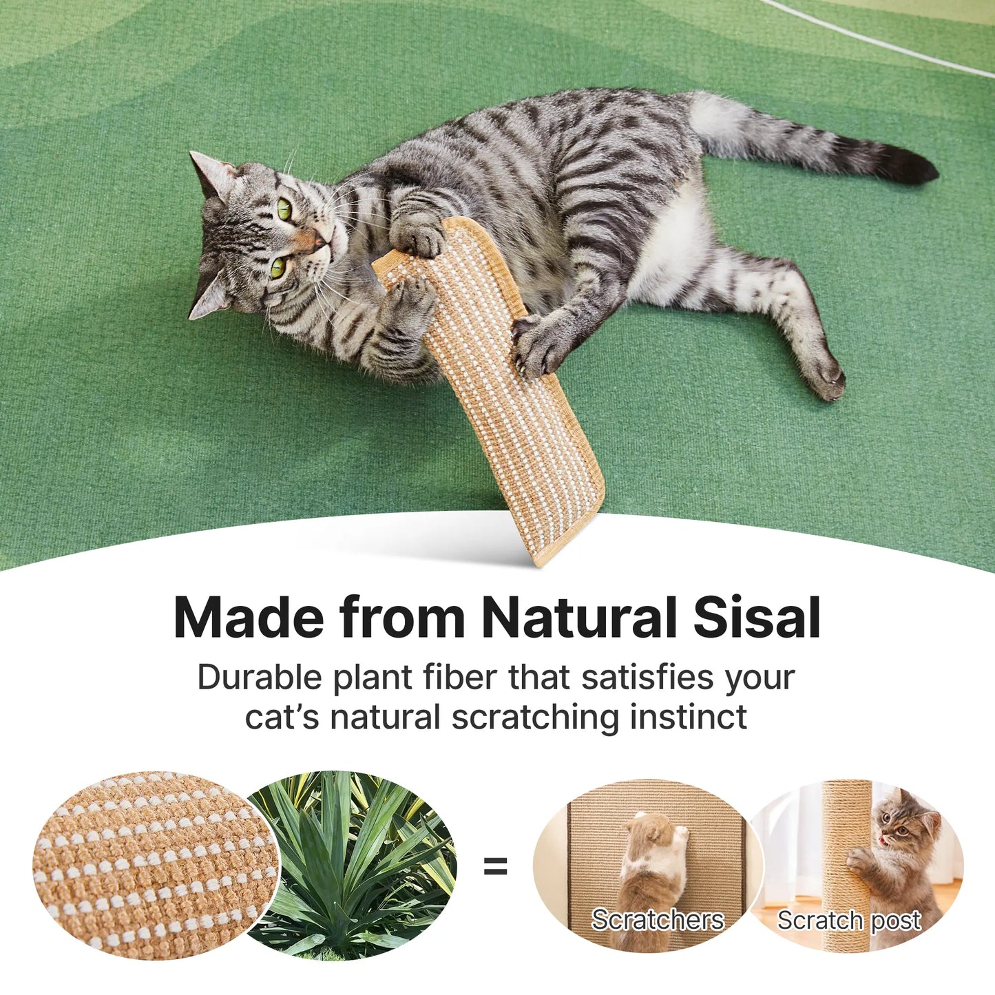 Potaroma Cat Toys Pack of 2, Soft Sisal Material Indoor Kitten Scratching and Kicker Toys, Drives Bored Cats Crazy with Fun Interactive Chew #Summervibes #Petlovers