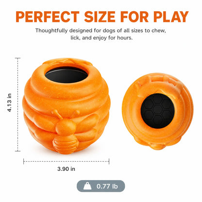 Honey Jar Dog Toy – Freezable Lick Bowl, Treat Dispenser & Chew-Resistant Enrichment Toy for Dogs Campingessentials