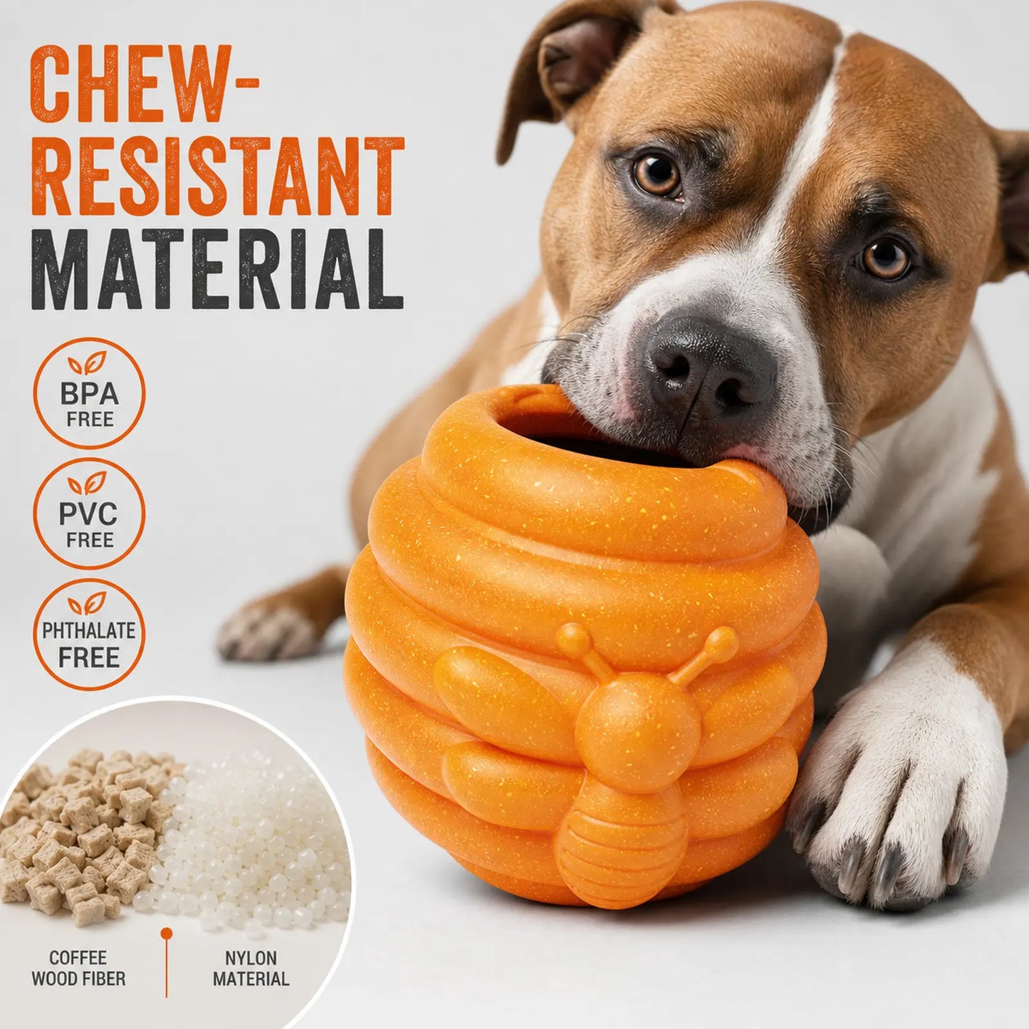 Honey Jar Dog Toy – Freezable Lick Bowl, Treat Dispenser & Chew-Resistant Enrichment Toy for Dogs Campingessentials